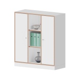 qickly® Schrank, 3 OH, 2 Türen mit Schloss, B/H/T: 104,2x110,5x42,6 cm 